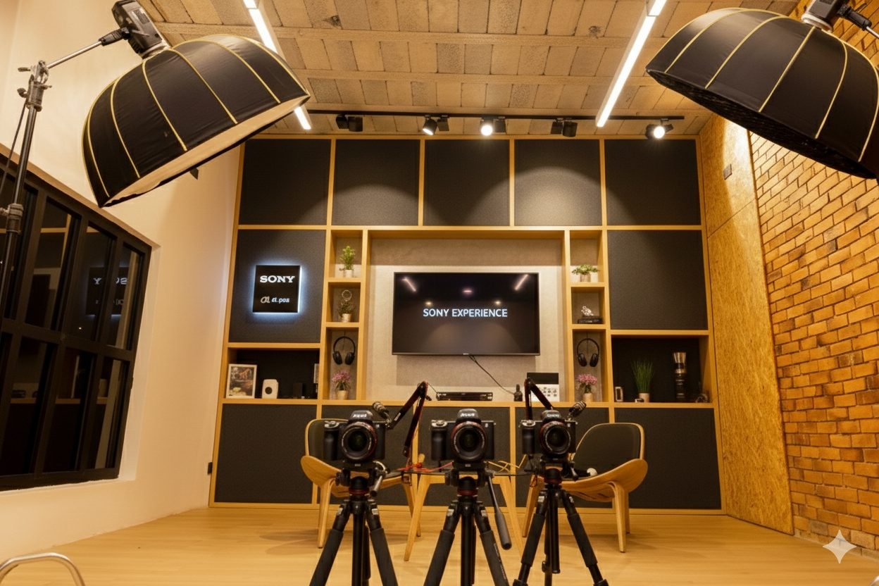 McB Studio 04 set up for a branded content activation